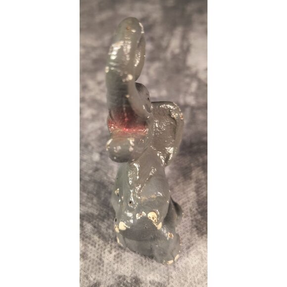 Vintage Elephant Cast Iron Bottle Opener Gray Trunk Up Decorative & Functional - Picture 3 of 5